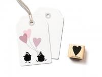 Stempel cats on appletrees mittleres Herz