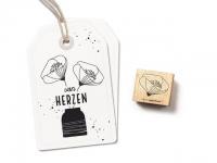 Stempel cats on appletrees Mohnblte