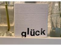 Holz-Wort 10 x 10 cm "glck"