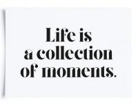 3294 Postkarte "life is a collection of moments"