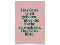 3294 Postkarte "Das Gras wird gebeten, ber die Sache zu wachsen. Da..