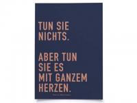 3390 Postkarte "Tun sie nichts. Aber tun sie es mit ganzem Herzen" N..