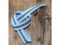 Schlüssel-Butler Schlüsselanhänger hellblau, Sterne