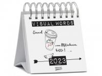 Kalender Visual Words 2023 Pultkalender mit 53 Postkarten