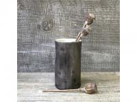Vase klein, verwaschenes schwarz