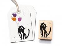 Stempel cats on appletrees Kater Fritz