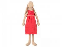 Maileg Hase Gr.3, Rotes Kleid