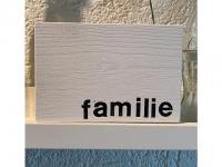 Holz-Wort 10 x 15 cm "familie"