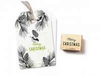 Stempel cats on appletrees "Merry Christmas" Nr.6