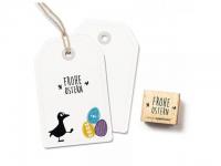 Stempel cats on appletrees "Frohe Ostern"