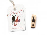 Stempel cats on appletrees Flasche