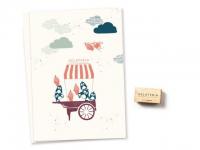Stempel cats on appletrees "Gelateria"
