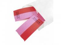 Feine Billetterie Ticket / Wertmarke rosa / rot