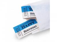 Feine Billetterie Ticket / Wertmarke Happy Birthday