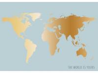 Postkarte nobis design "the world is yours"