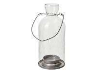 Kerzenhalter TINGLE, Glas klar, L, 10 x 21cm