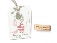 Stempel cats on appletrees "Happy Easter" Nr.3
