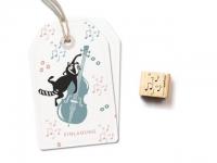 Stempel cats on appletrees Notenwolke