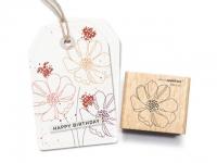 Stempel cats on appletrees Blte Nr.46 Cosmea