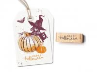 Stempel cats on appletrees "Happy Halloween" Nr.2
