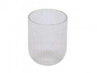 Wasserglas / Vase  / Windlicht, geriffelt