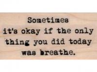 Stempel Desertstamps "sometimes it's ok if the only thing you did to..