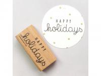 Stempel Perlenfischer "Happy Holidays"