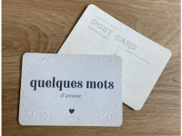 Postkarte von cinqmai "quelques mots d'amour"