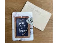 Postkarte von cinqmai "all you need is love"