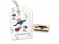 Stempel cats on appletrees kleiner Wal Aino